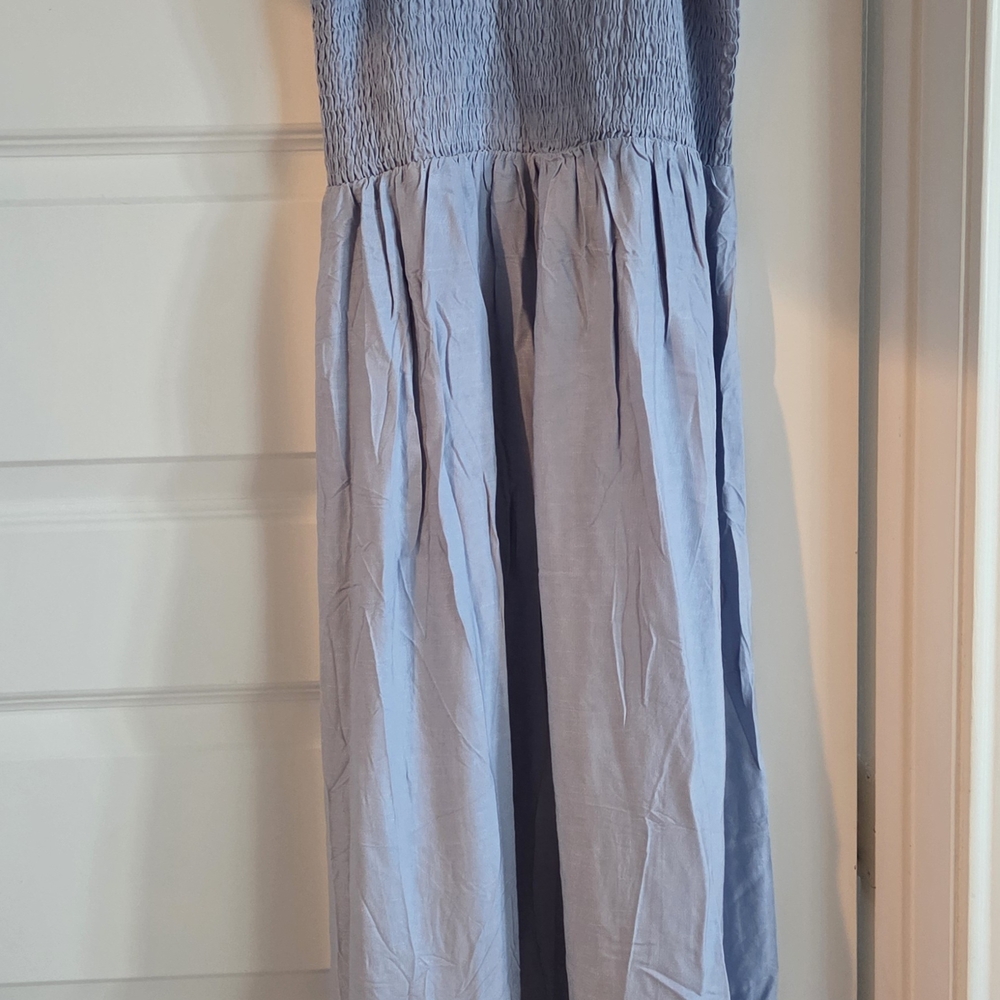 Elegant Blue Maxi Dress